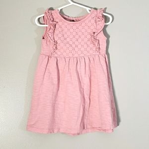 Carter's pink ruffle dress, 2T